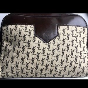 Yves St Laurent cosmetic bag or clutch